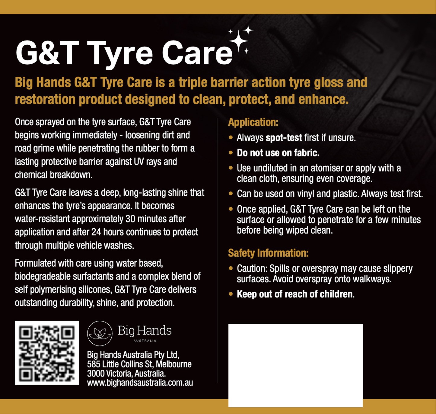 G&T Tyre Care - 1L